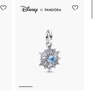 Pandora Disney Elsa Silver Snowflake Charm